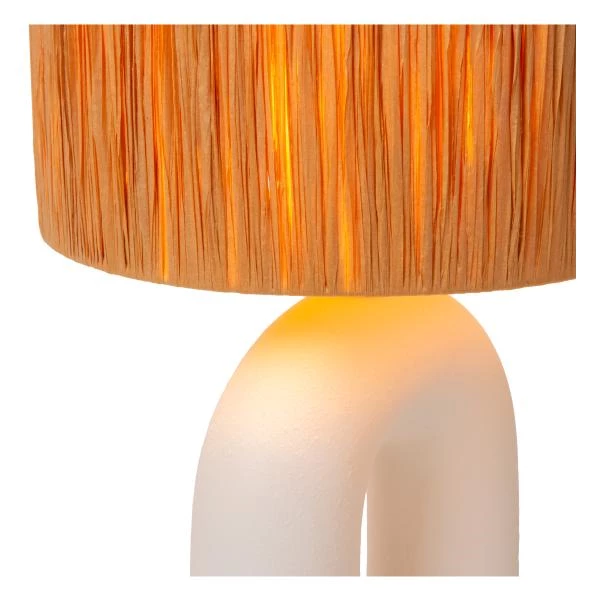 Lucide RONDA - Table lamp - 1xE27 - White - detail 2